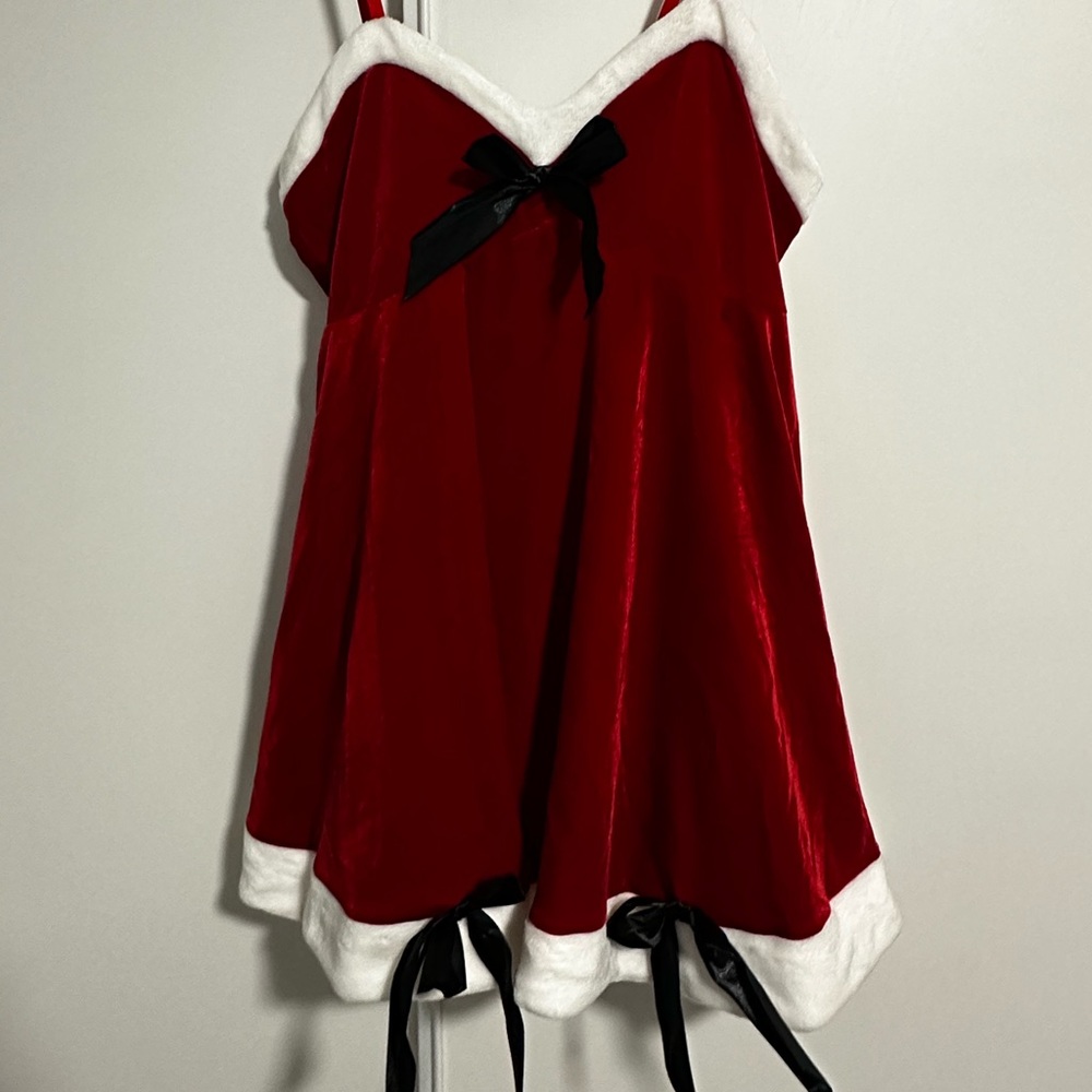 Velvet Holiday Dress/lingerie